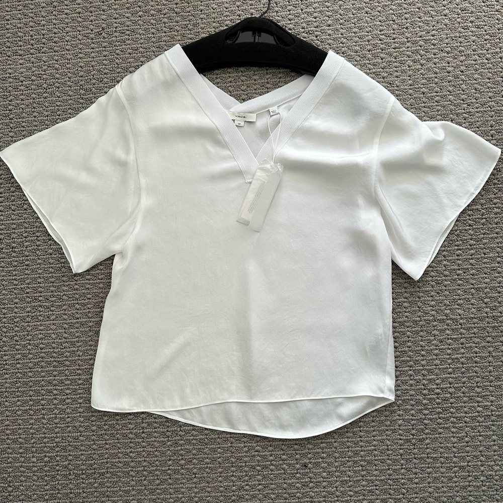 Vince silky V-neck blouse